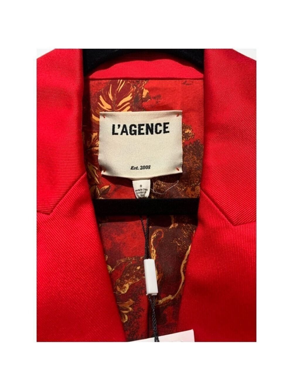 Women's L'AGENCE Blazer Size 0 Red - Picture 7 of 12